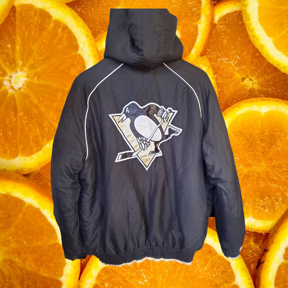 NHL Pittsburgh Penguins Insulated Jacket with Logo on Back Size Large - Picture 5 of 11